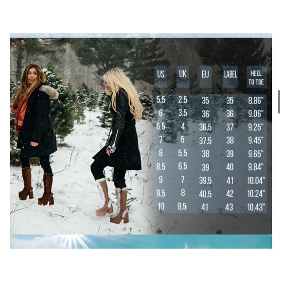 White Faux Fur Goth Platform Knee High Boots With Zippers Size 41 - Picture 9 of 16